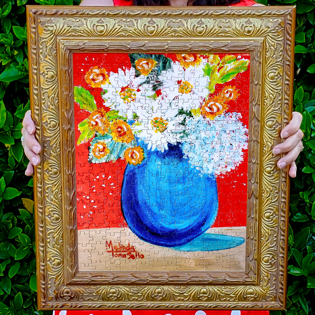 DIY frame it art puzzles gluing puzzles tutorial